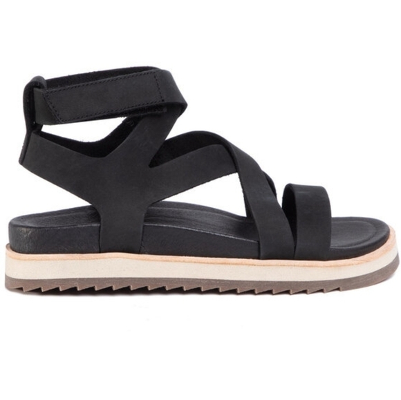 Merrell Women Juno Mid Ankle Strappy Leather Platform Sandals shoes sz 6 - Picture 1 of 11